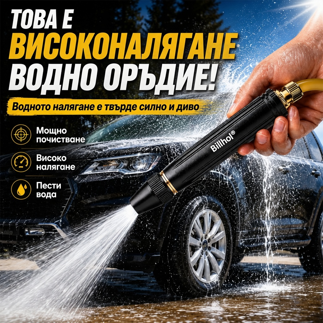 💥 ПОСЛЕДЕН ШАНС: Най-ниска цена за всички времена! │ 𝐁𝐢𝐥𝐥𝐡𝐨𝐥® 🚪 Пистолет за високо налягане – Максимална мощност за автомобили и градини