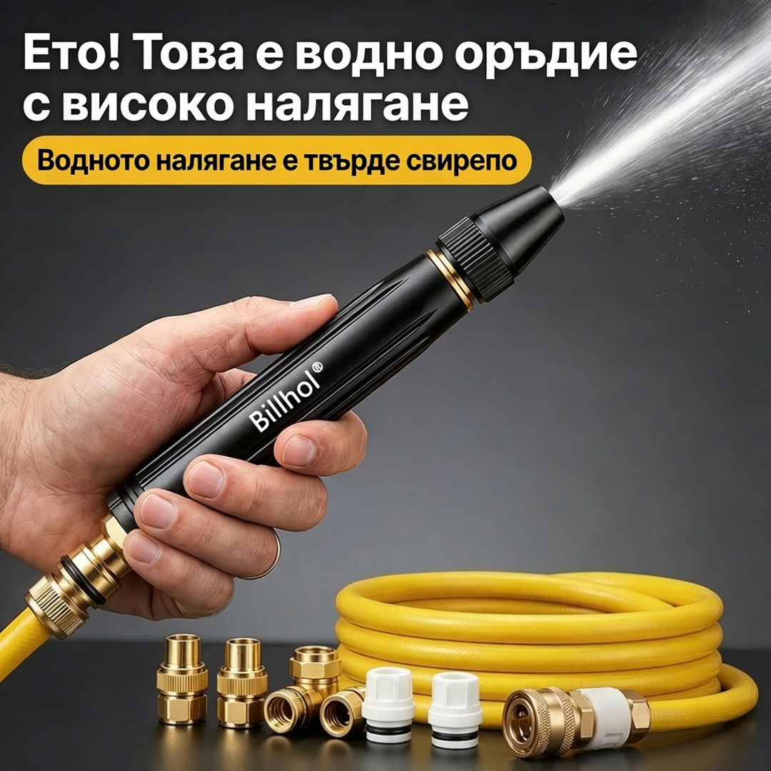 💥 ПОСЛЕДЕН ШАНС: Най-ниска цена за всички времена! │ 𝐁𝐢𝐥𝐥𝐡𝐨𝐥® 🚪 Пистолет за високо налягане – Максимална мощност за автомобили и градини